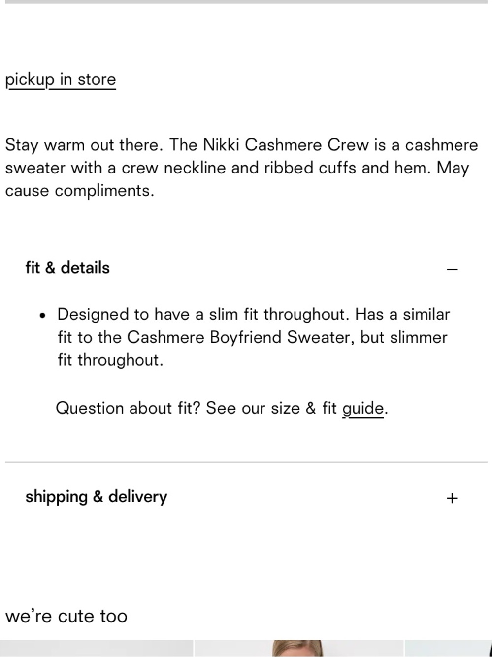 Reformation Nikki cashmere crew - Picture 2 of 7